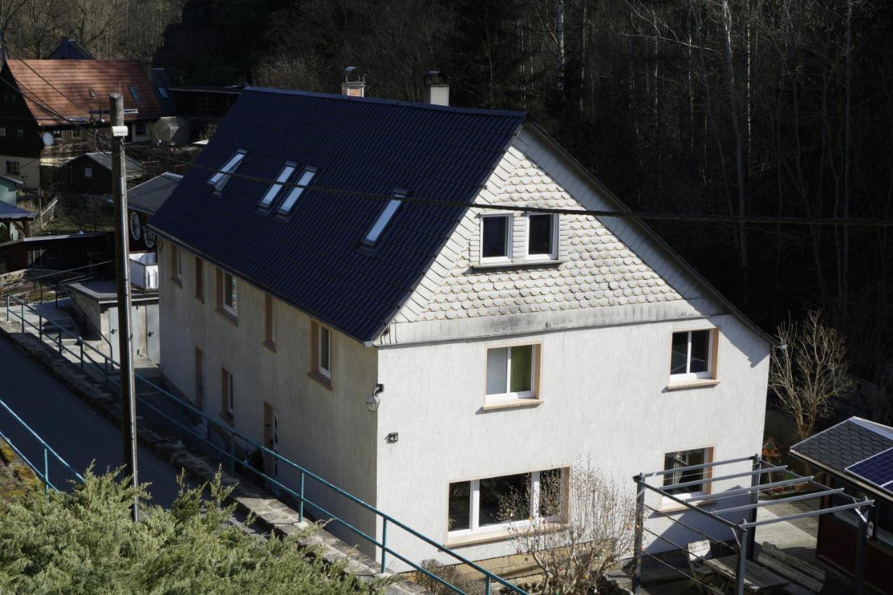 Schöna Ferienwohnung Zum Hirschgrund מראה חיצוני תמונה